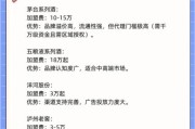 白酒代理加盟需要多少钱_白酒品牌排行榜前十名有哪些