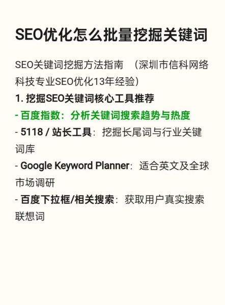 2024网站SEO怎么做_长尾关键词挖掘方法