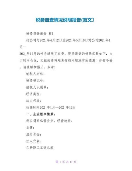 互联网税务报告怎么写_税务报告模板有哪些